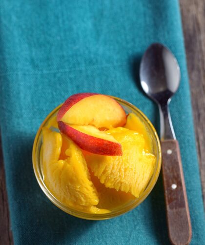 Peach Sorbet No Sugar