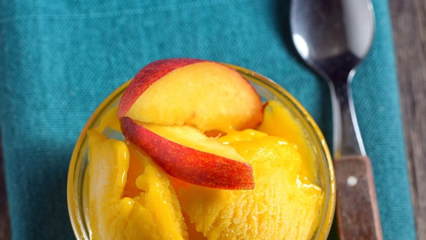 Peach Sorbet No Sugar