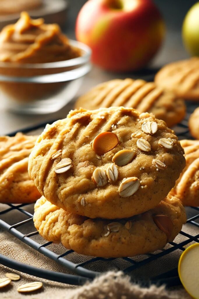 Apple Peanut Butter Cookies