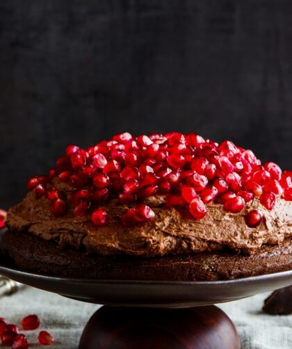 Chocolate Cake With Pomegranate Recipe