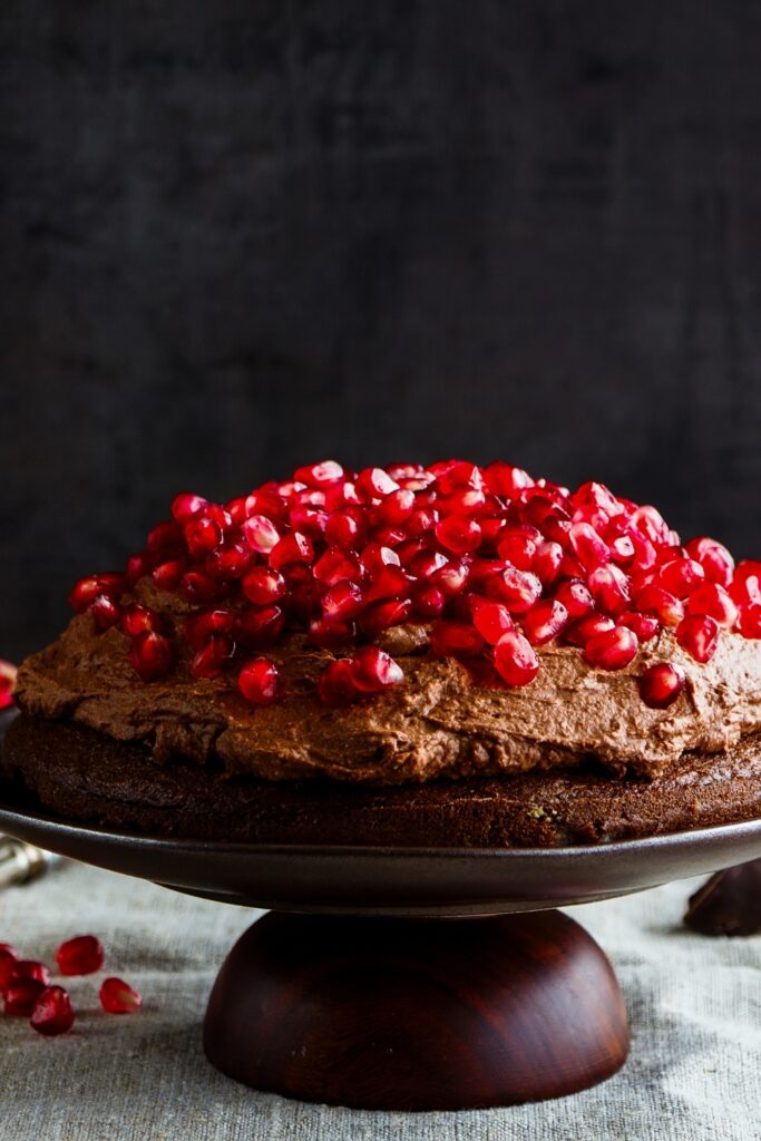 Chocolate Cake With Pomegranate Recipe