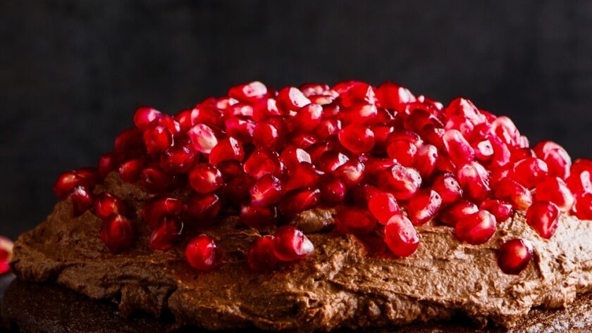 Chocolate Cake With Pomegranate Recipe