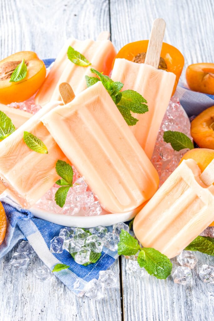 Ripe Peach Popsicles Recipe