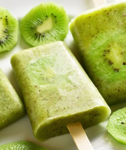 Homemade Kiwi Popsicle