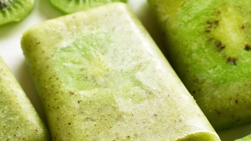 Homemade Kiwi Popsicle