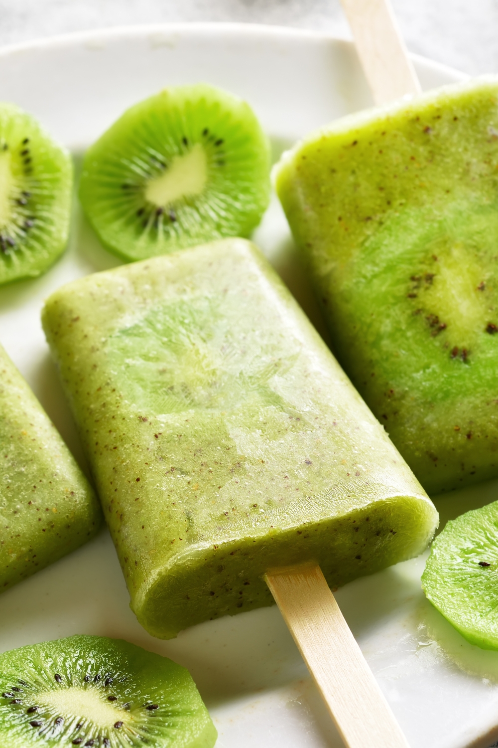 Homemade Kiwi Popsicle