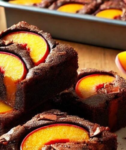 Peach Chocolate Brownies