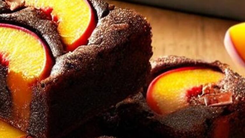 Peach Chocolate Brownies