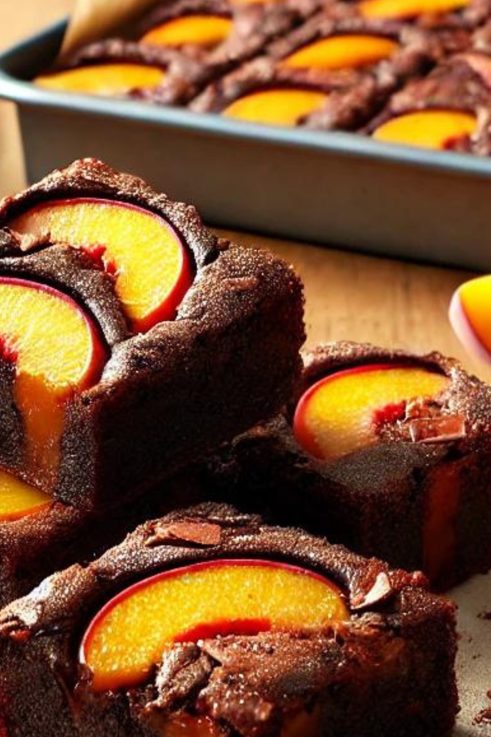 Peach Chocolate Brownies