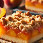 Fresh Peach Crumb Bars