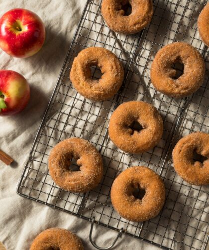 Fried Apple Cider Doughnuts