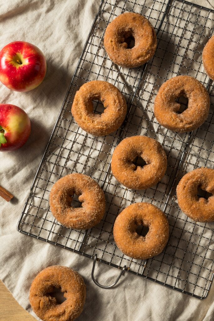 Fried Apple Cider Doughnuts