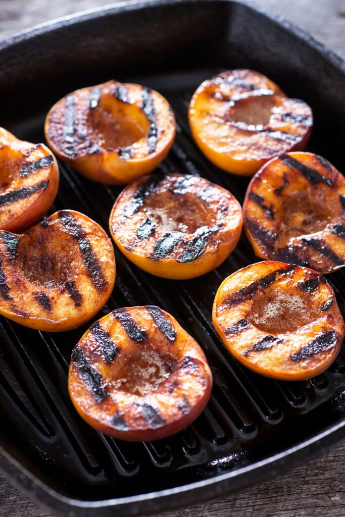 Air Fryer Grilled Peaches