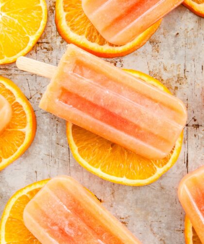 Homemade Orange Popsicles