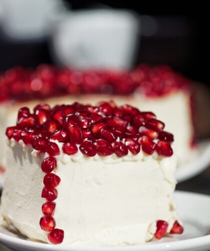 Pomegranate Layered Cake Recipe