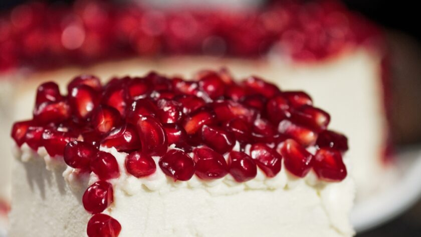 Pomegranate Layered Cake Recipe