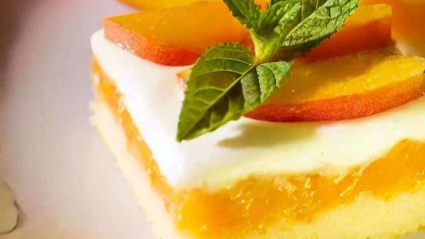 Peaches And Cream Bars