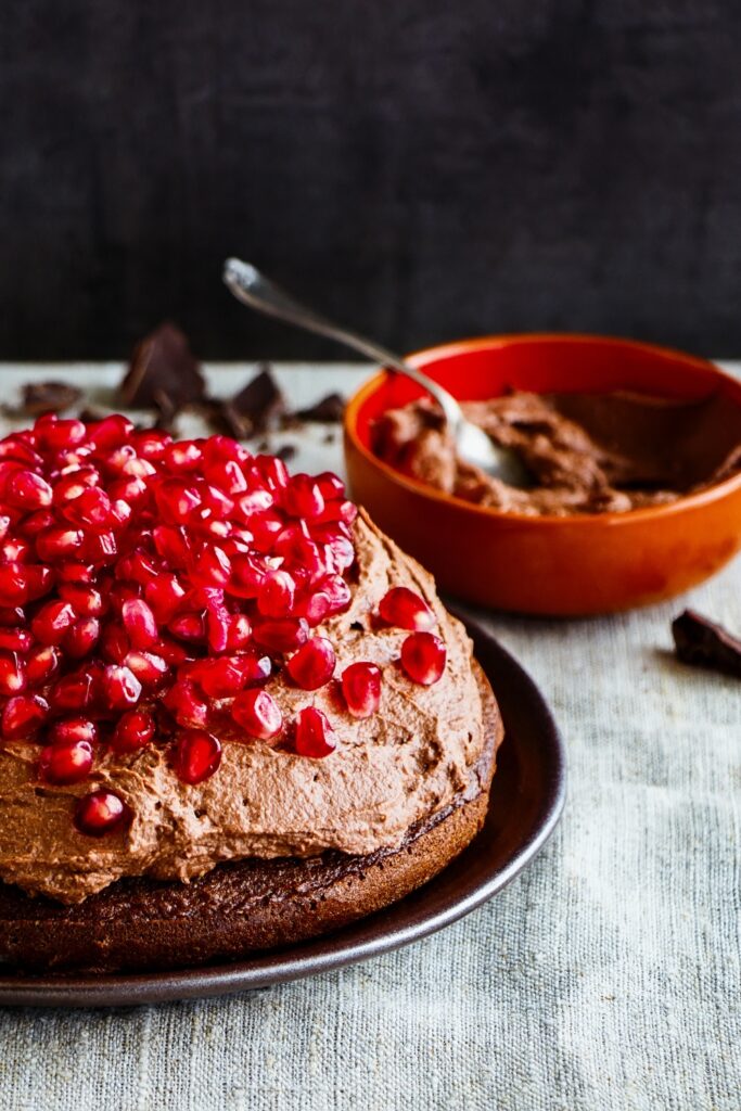 Chocolate Cake With Pomegranate Recipe