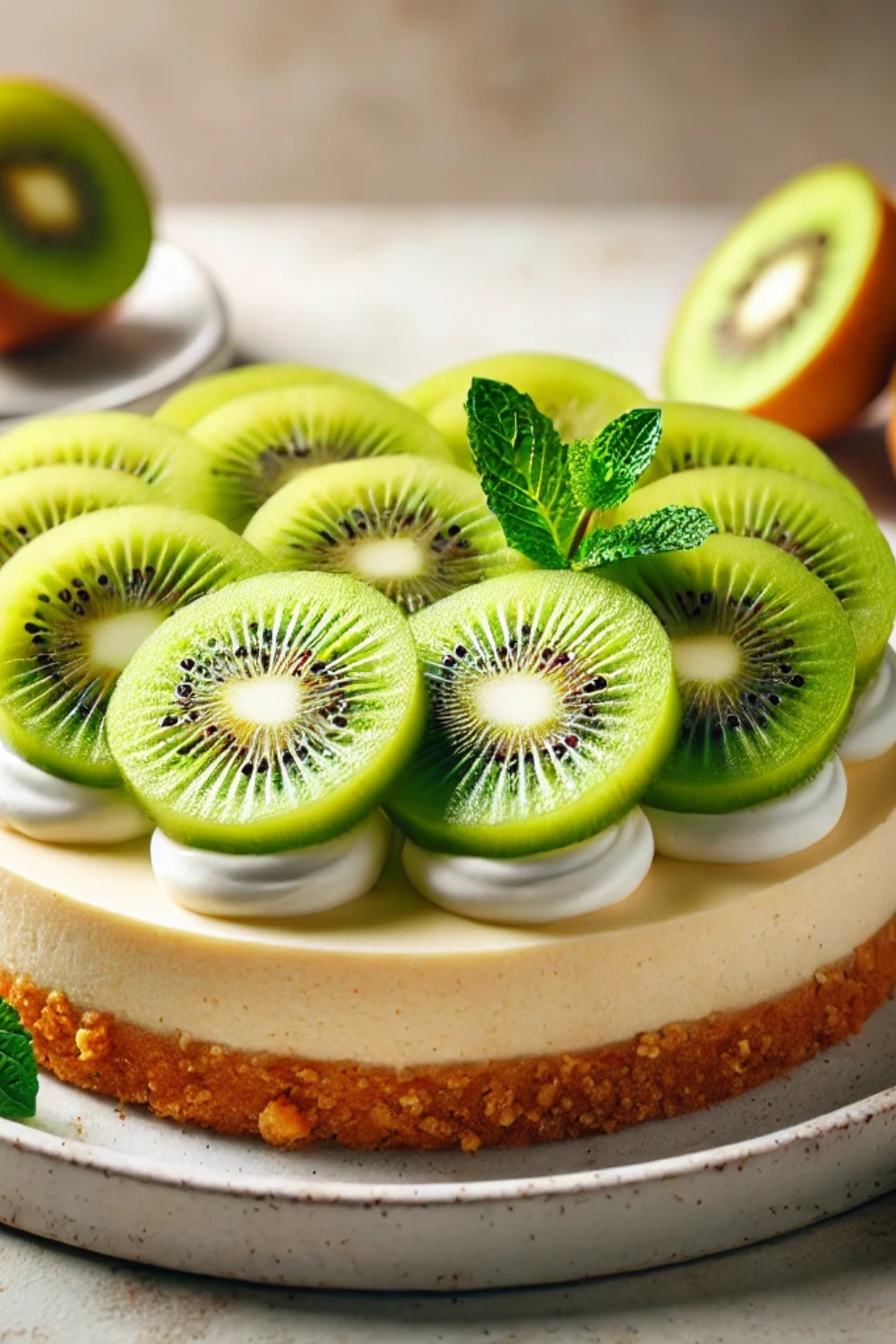 No-Bake Kiwi Cheesecake Recipe 