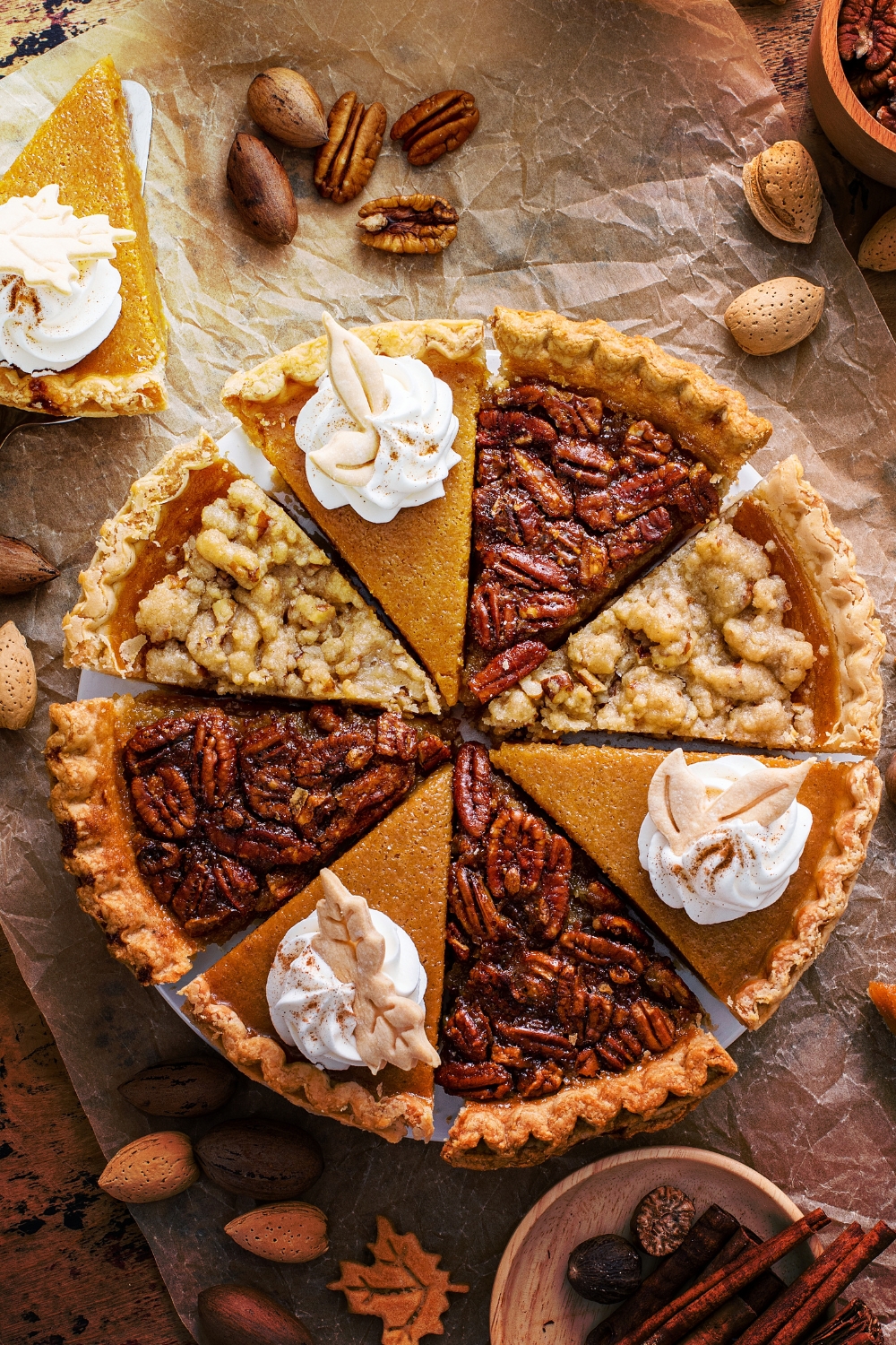 New Year Pumpkin And Pecan Pie Recipe