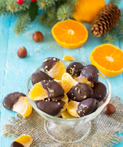 Chocolate-Dipped Tangerine Slices