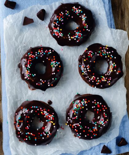 New Year Baked Hot Chocolate Doughnuts Recipe