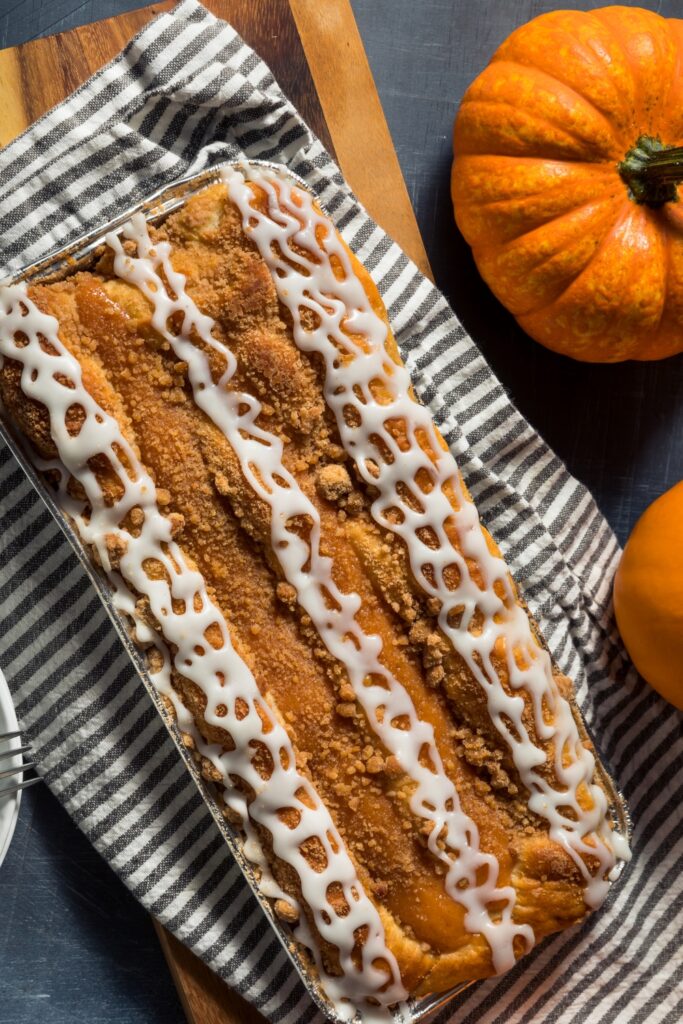 Homemade Pumpkin Danish Coffee Cake