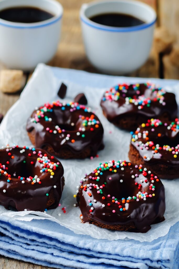 New Year Baked Hot Chocolate Doughnuts Recipe 