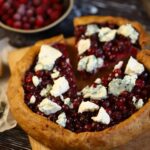 Homemade Galette With Cranberries And Blue Cheese