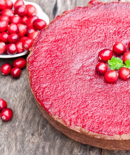 Delicious Cranberry Cheesecake