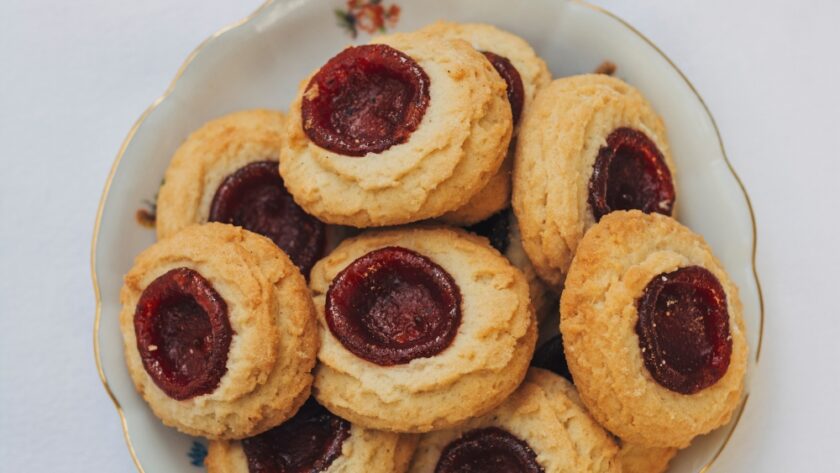 Cranberry Thumbprint Cookies