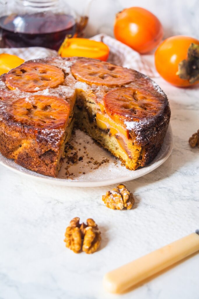 Persimmon Upside-Down Cake Recipe