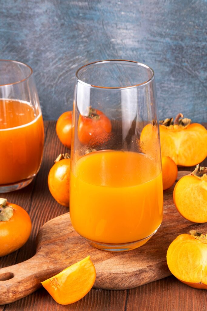 Fresh Homemade Persimmon Juice 