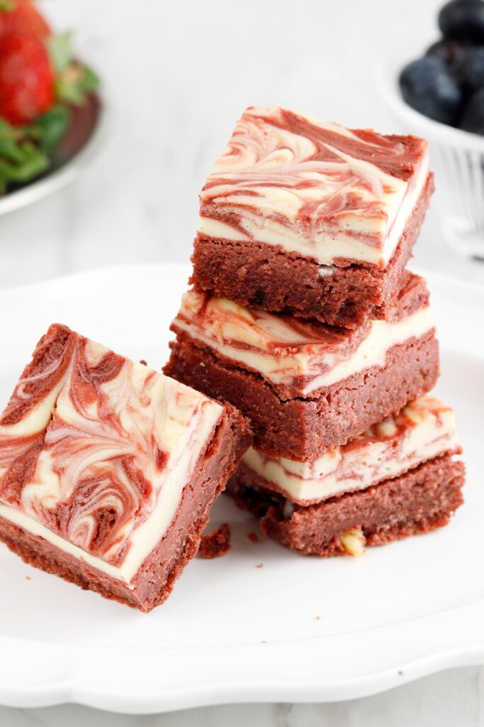 Valentine Day Red Velvet Brownies Recipe