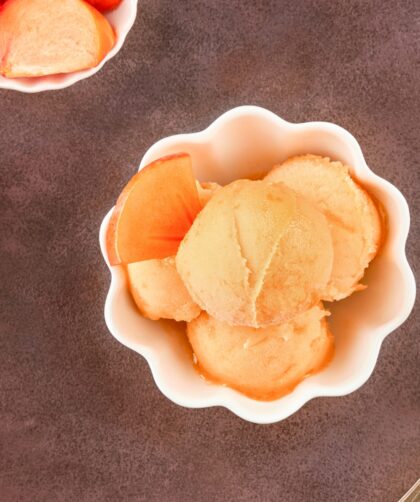 Persimmon Ice Cream Sorbet