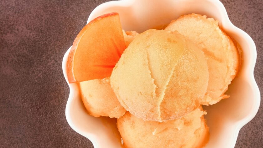 Persimmon Ice Cream Sorbet