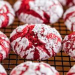 Valentine Day Red Velvet Crinkle Cookies Recipe