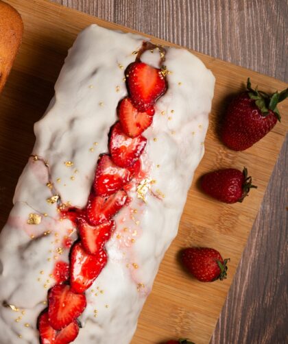 Valentine Day Strawberry Swirled Pound Cake Recipe