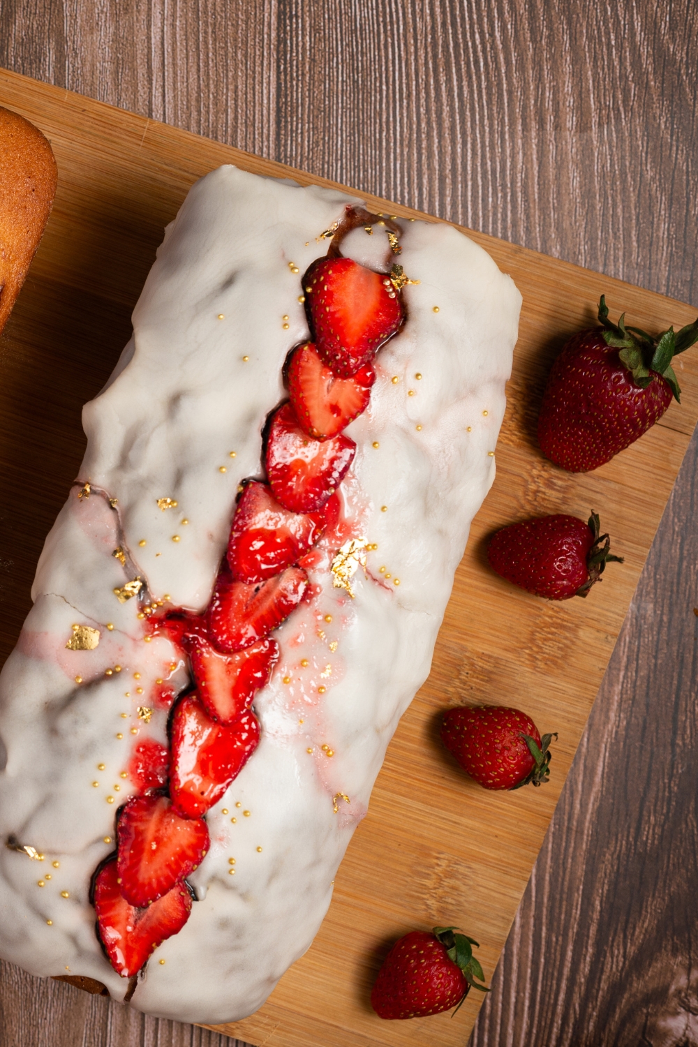 Valentine Day Strawberry Swirled Pound Cake Recipe