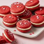 Valentine Day Red Velvet Sandwich Cookies