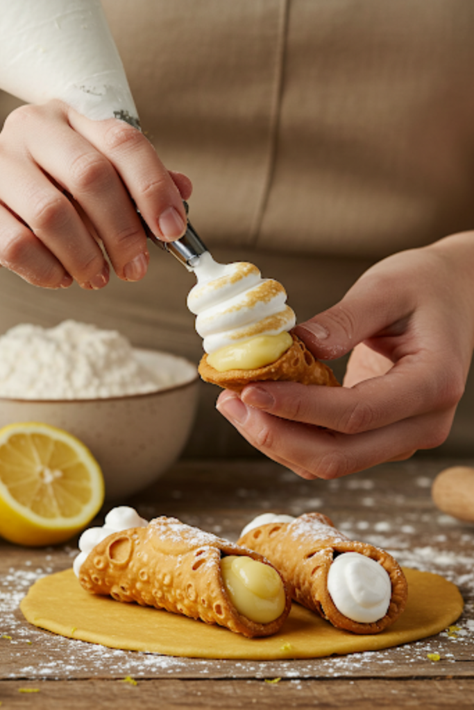 Lemon Meringue Pie Cannoli