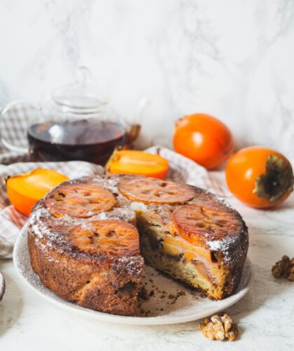 Persimmon Upside-Down Cake Recipe