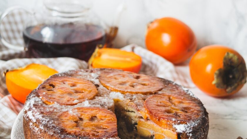 Persimmon Upside-Down Cake Recipe