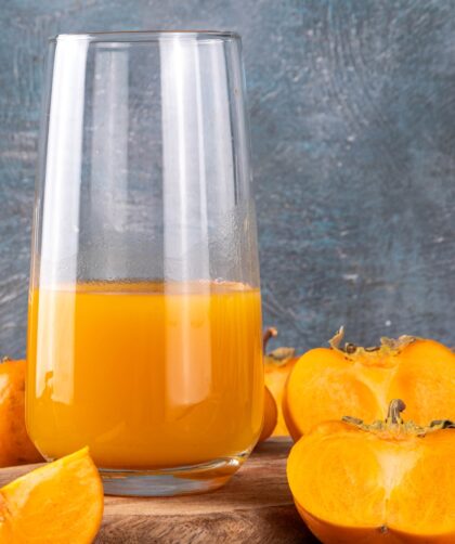 Fresh Homemade Persimmon Juice