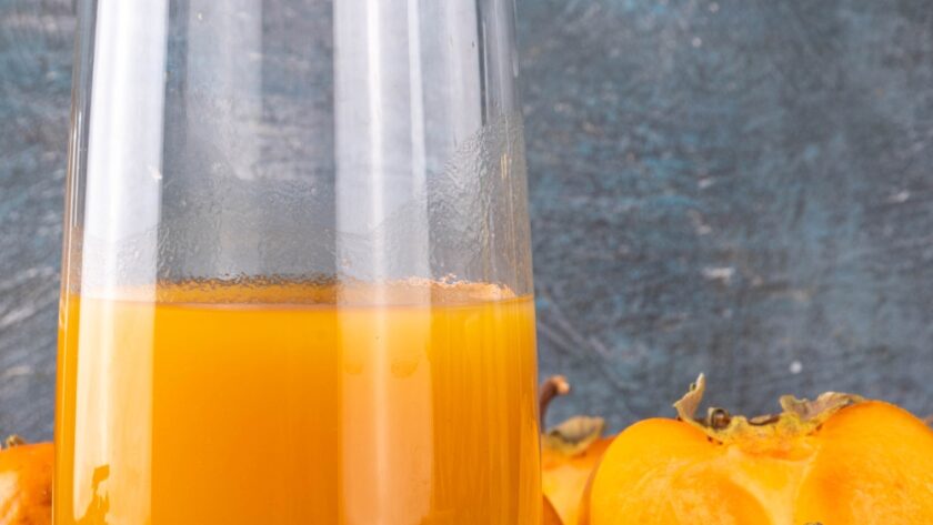 Fresh Homemade Persimmon Juice