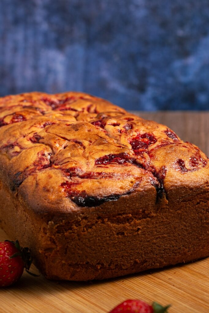 Valentine Day Strawberry Swirled Pound Cake Recipe