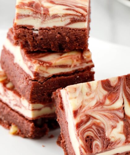 Valentine Day Red Velvet Brownies Recipe