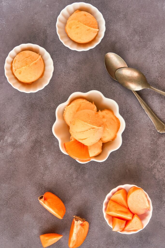 Persimmon Ice Cream Sorbet