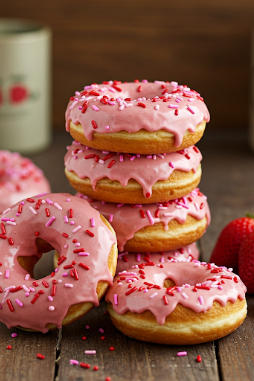 Pioneer Woman Strawberry Donuts