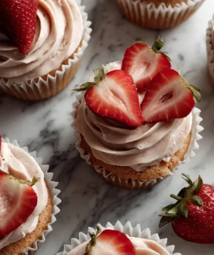 Pioneer Woman Strawberry Cupcakes